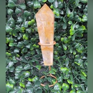 Beautiful Golden Healer Wand w/ Stand